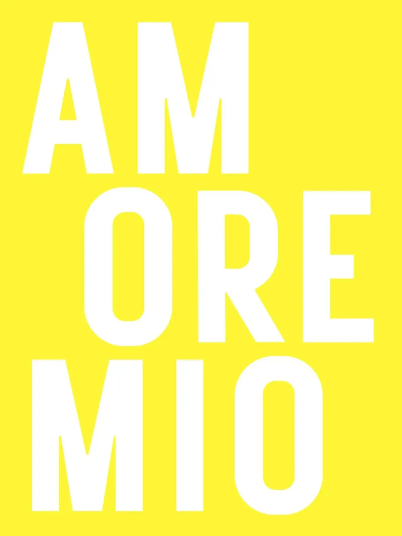 Amore mio - viele Farben alluminio dibond da Ohkimiko