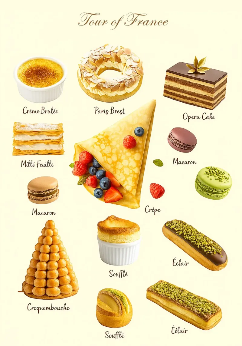 Pasticceria francese tela con Cornice a cassetta da Attaboy Dsgn