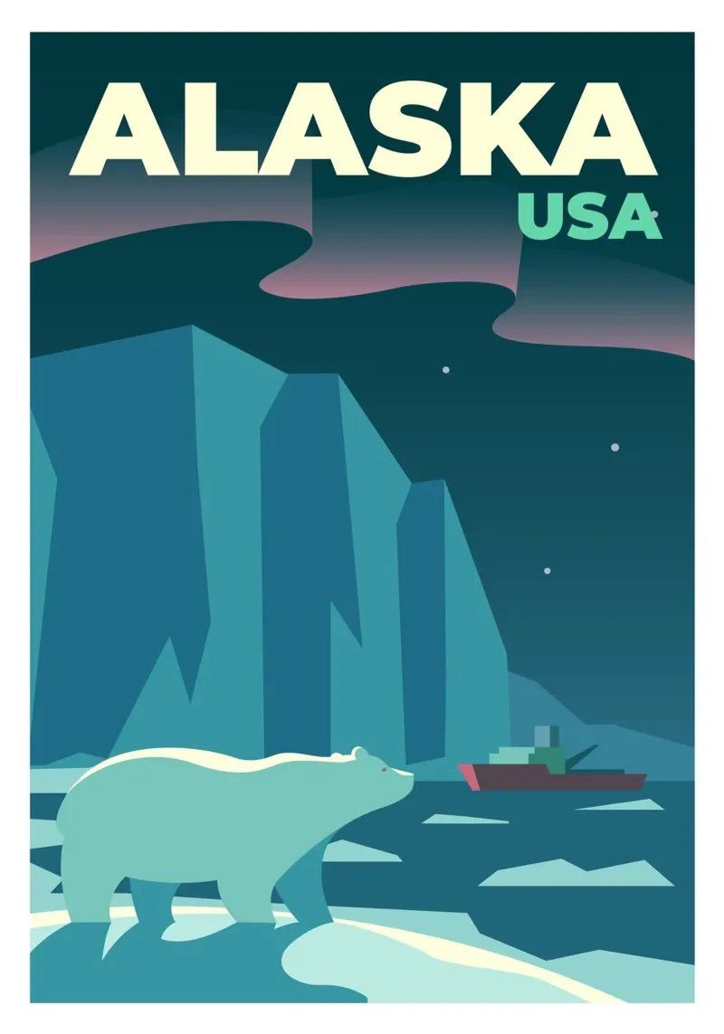Alaska, Usa hahnemühle by Wanderlust Vibes