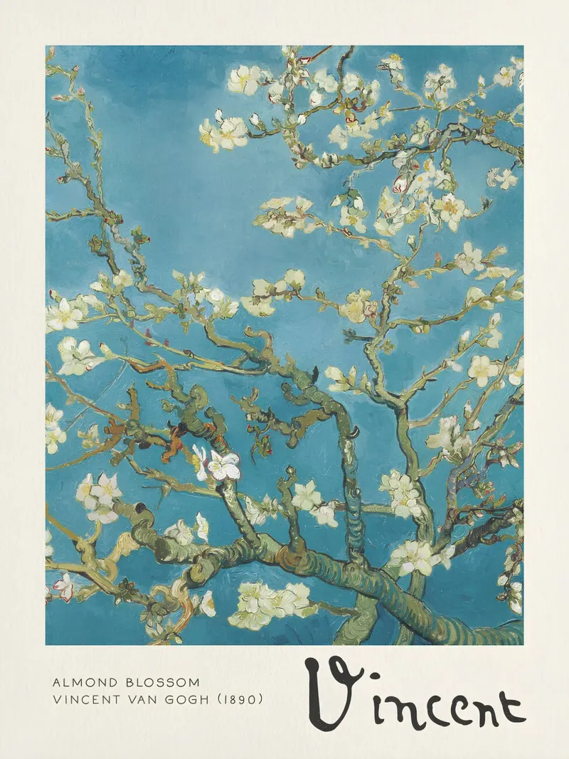 Van Gogh Mandelblüte - Serene Floral Kunstdruck Poster von NorwesClub