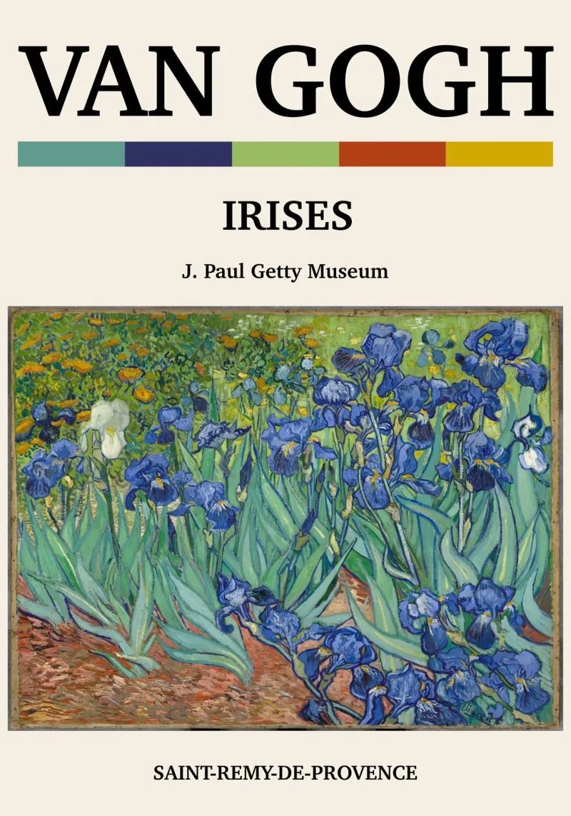 Gli iris di Van Gogh - Capolavoro floreale post-impressionista Pr tela con Cornice a cassetta da NorwesClub