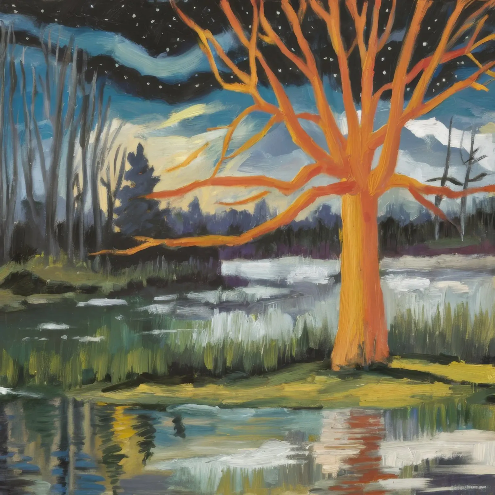 Eco dell'albero d'oro pellicola backlit da Solestice Strokes