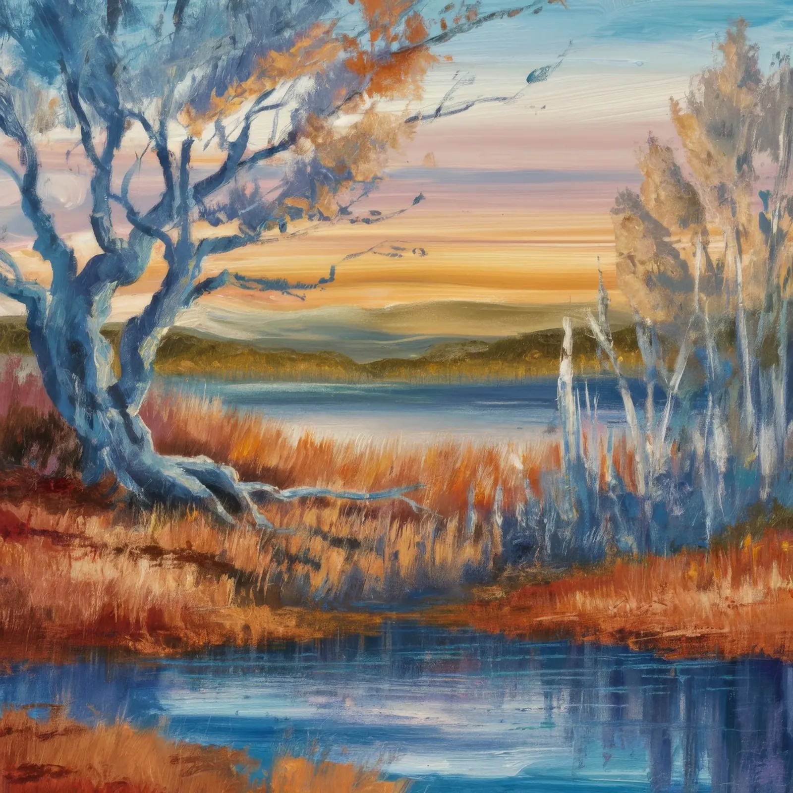 Ansa del fiume Twilight pellicola backlit da Solestice Strokes
