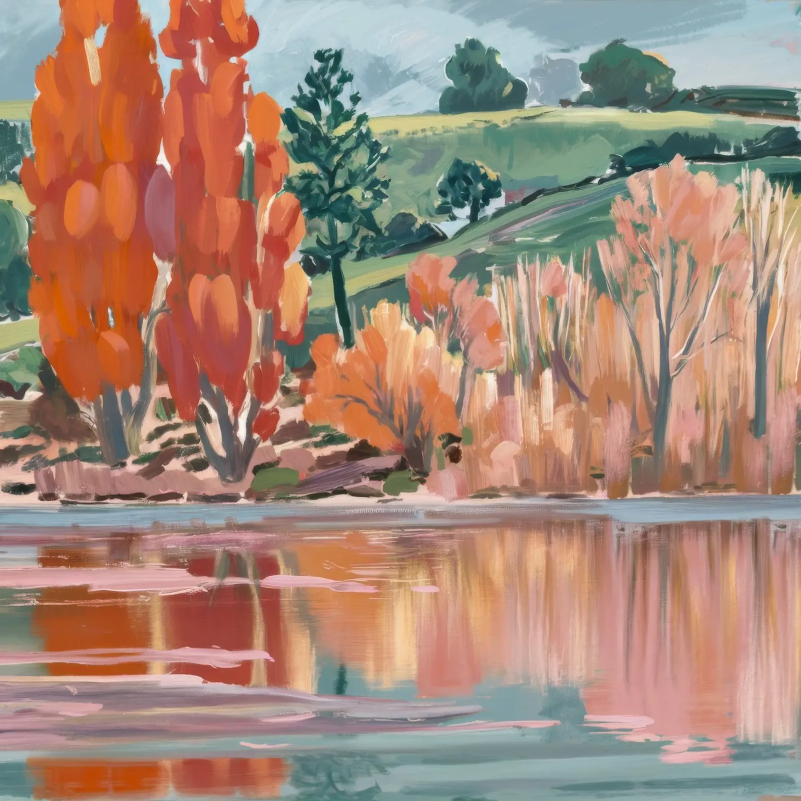 I sussurri del Golden Pond plexiglass da Solestice Strokes