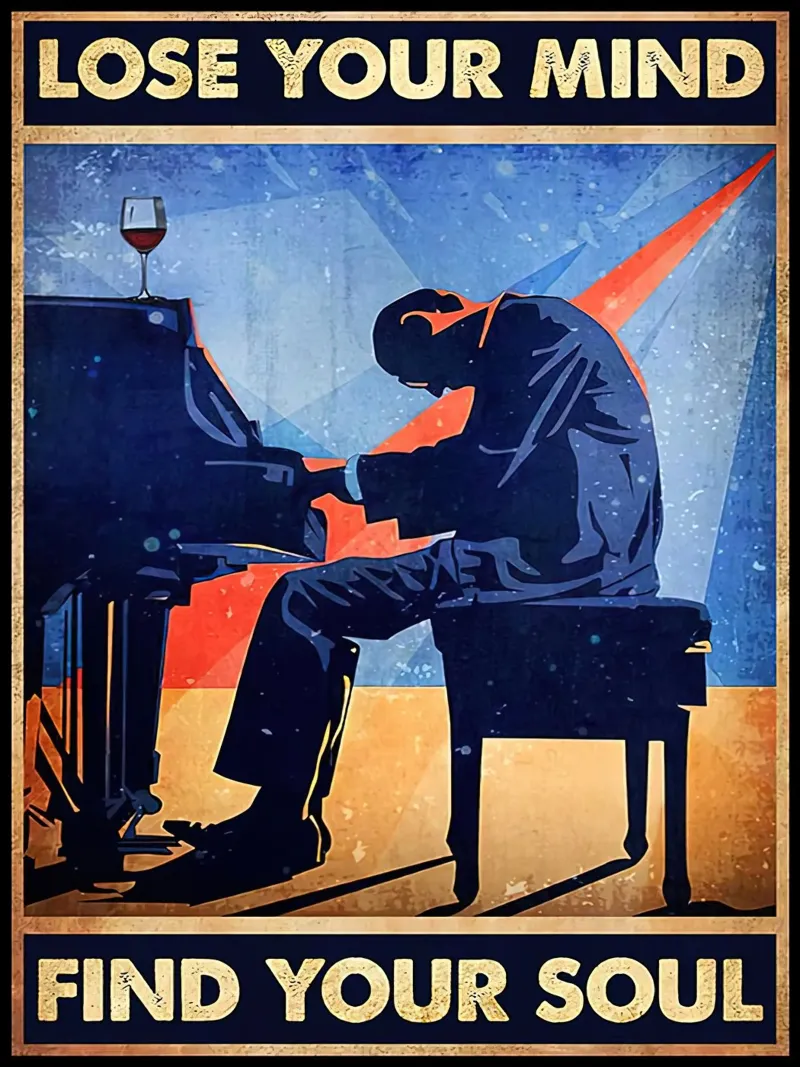 Piano Man, Perdi la tua mente trova la tua anima poster da Aaronshop