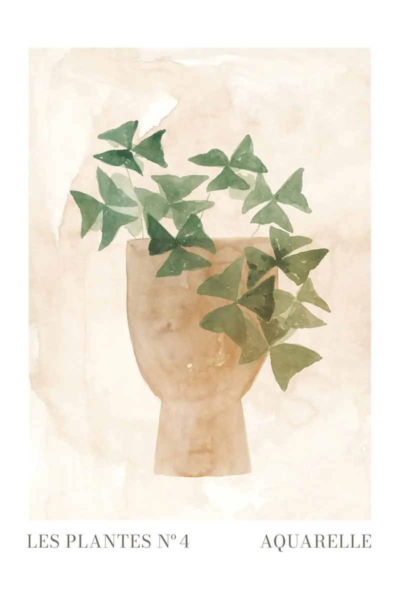 Le piante nº 4 poster con telaio in plastica da NouveauPrints