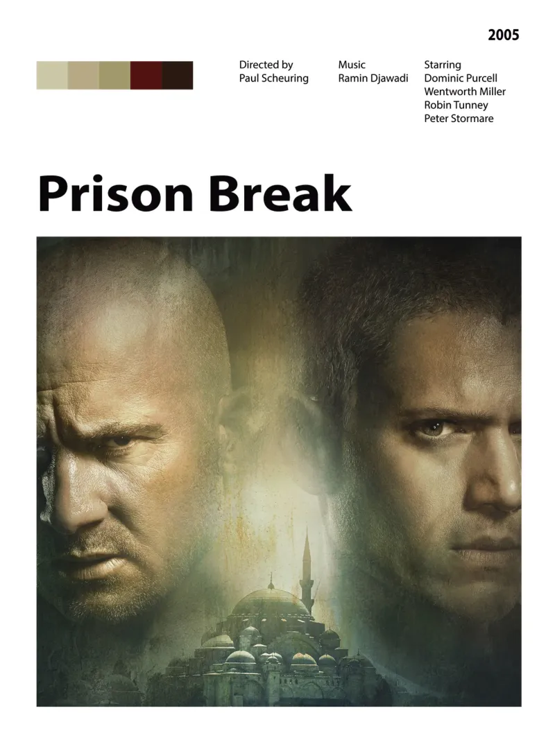 Prison Break pellicola backlit da The Movie Wall