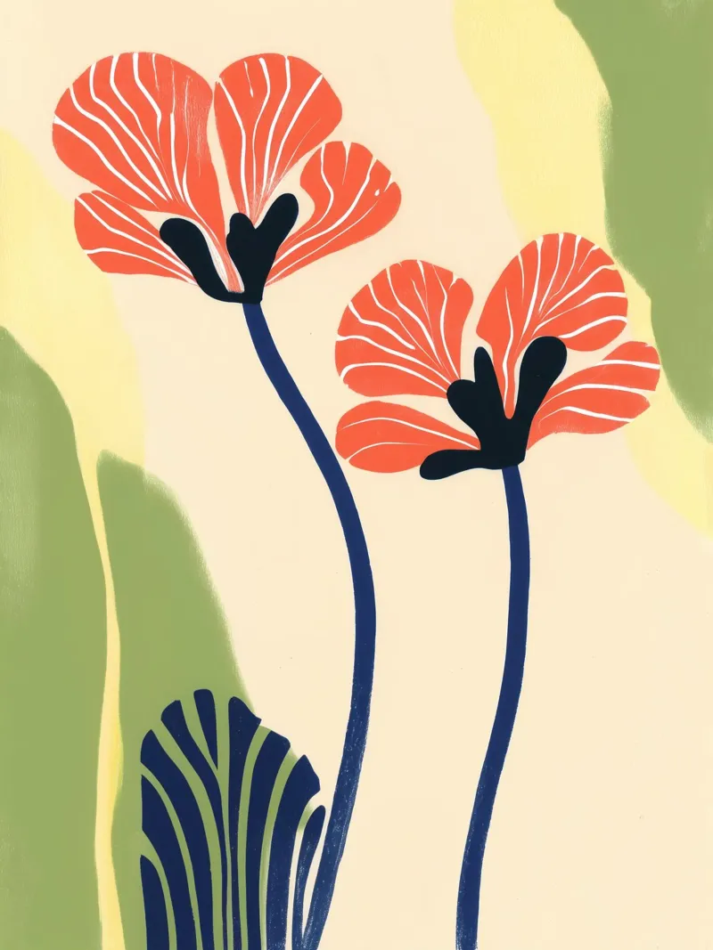 Blumengruß | Sonniges Florales Stillleben Poster von Autofocus