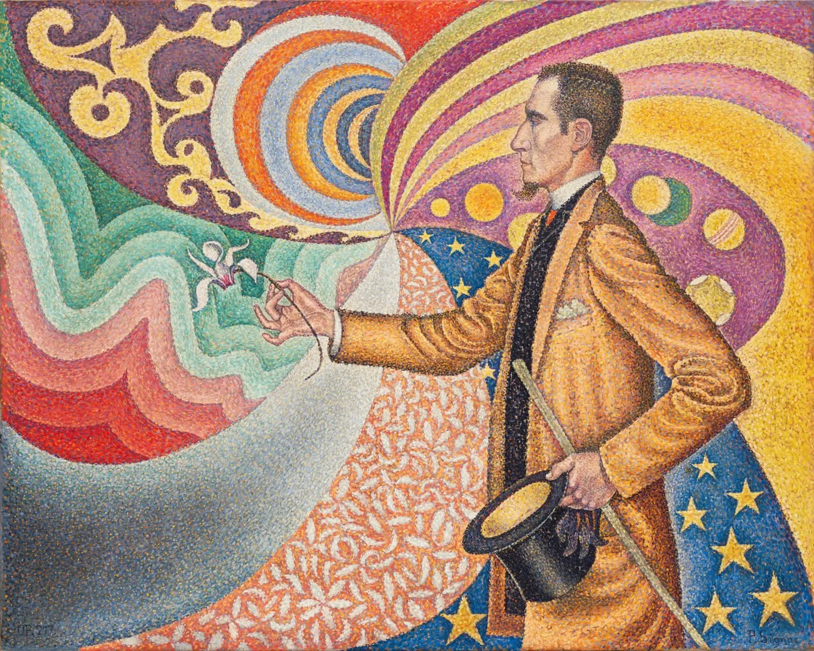 Paul Signac - Pointillist Félix Fénéon Portrait - Neo-Impres canvas by NorwesClub