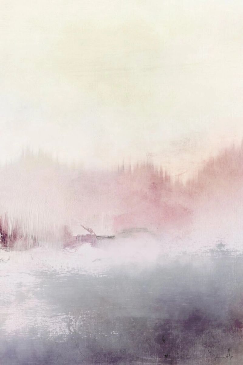 Misty Lake Poster von Dan Hobday