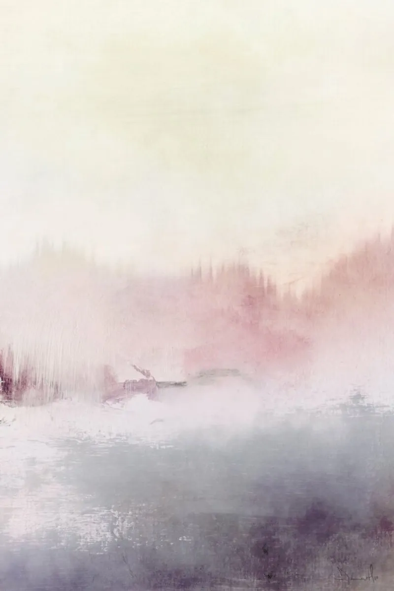Misty Lake carta hahnemühle da Dan Hobday