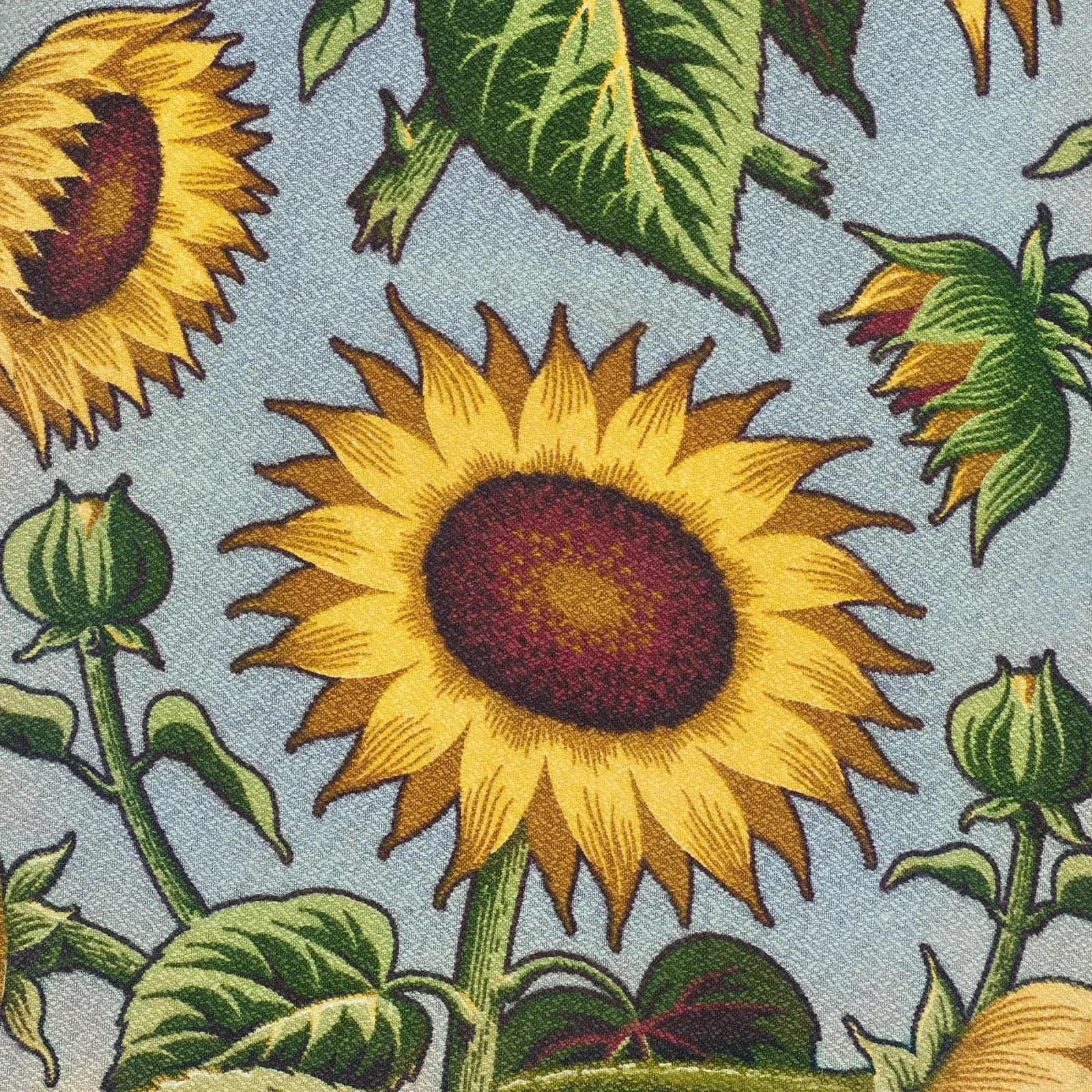 Girasole botanico vintage: Stampa ispirata alle arti e ai mestieri tela con Cornice a cassetta da NorwesClub