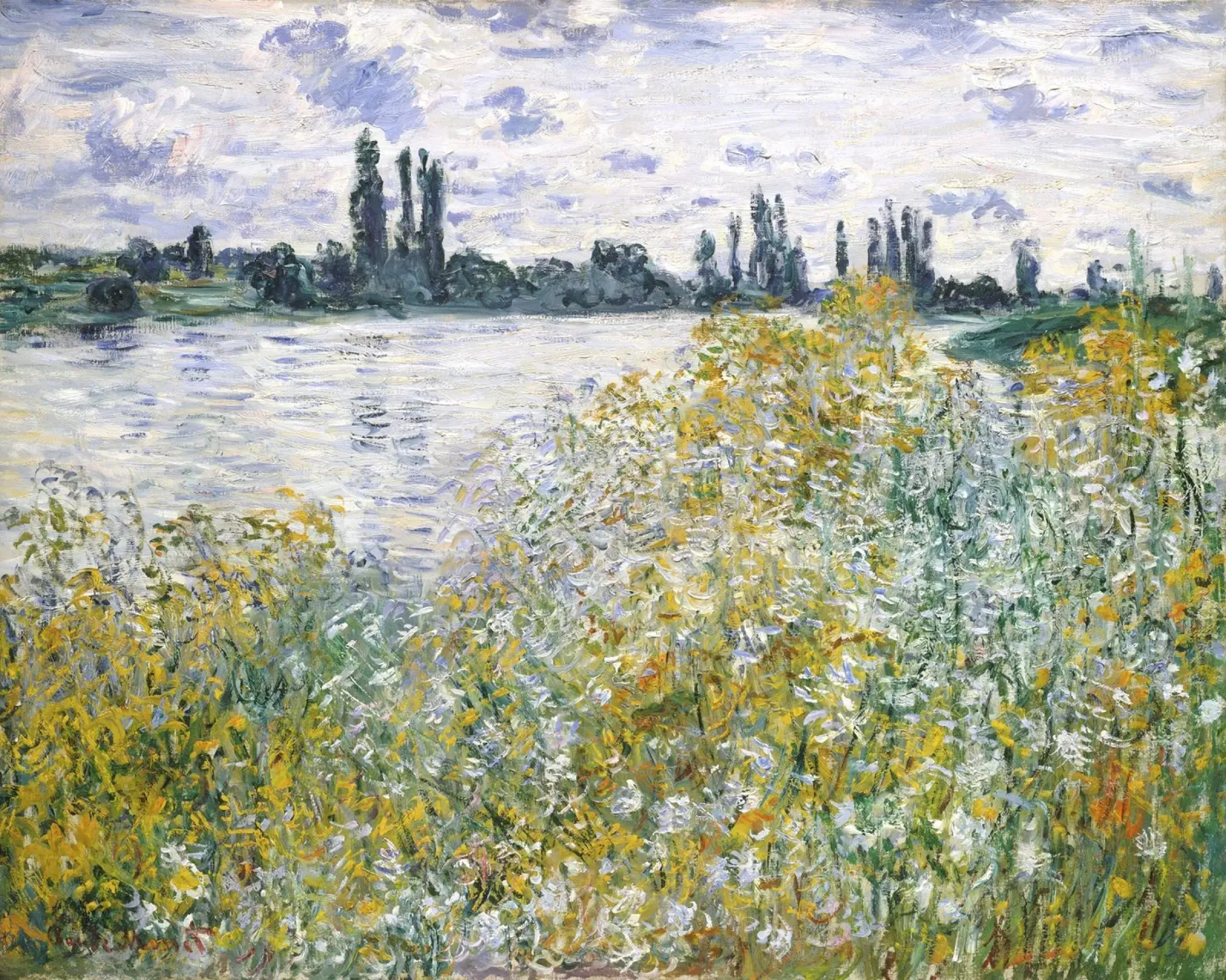 Claude Monet - Isola dei fiori, Impressionismo, Paesaggio, Na pellicola backlit da NorwesClub