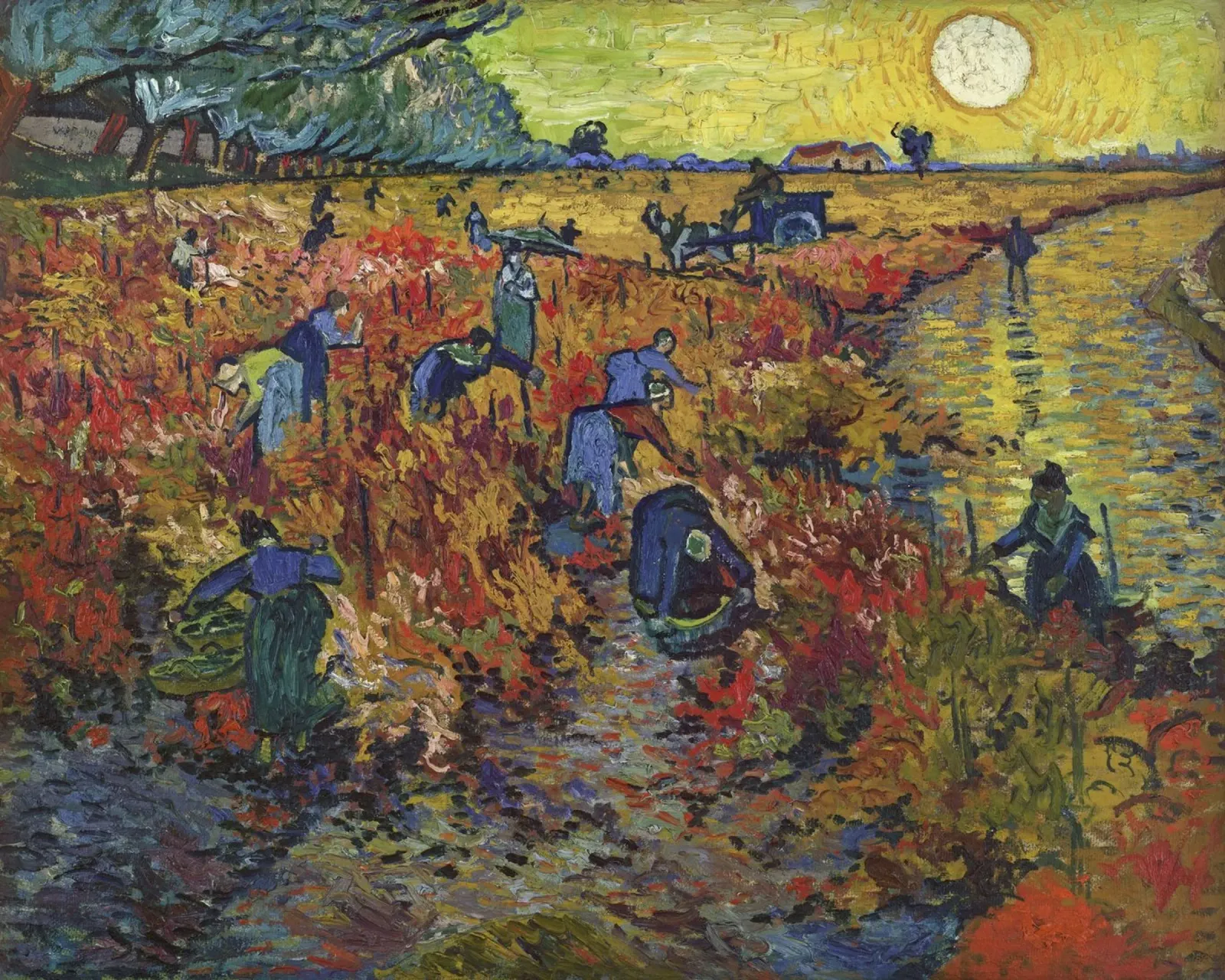 Vincent van Gogh - La vigna rossa, Postimpressionismo, Lan pellicola backlit da NorwesClub