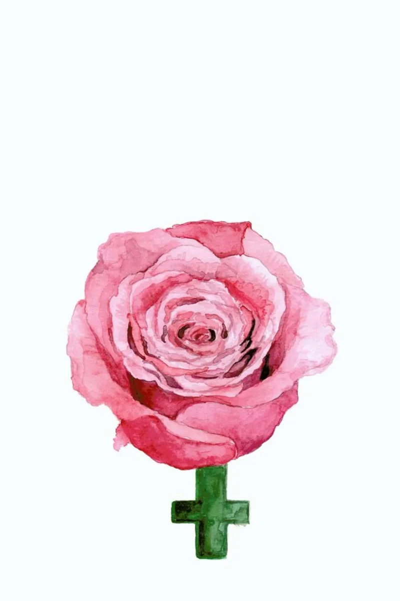 Fem-rose poster con telaio in alluminio da Ctoft
