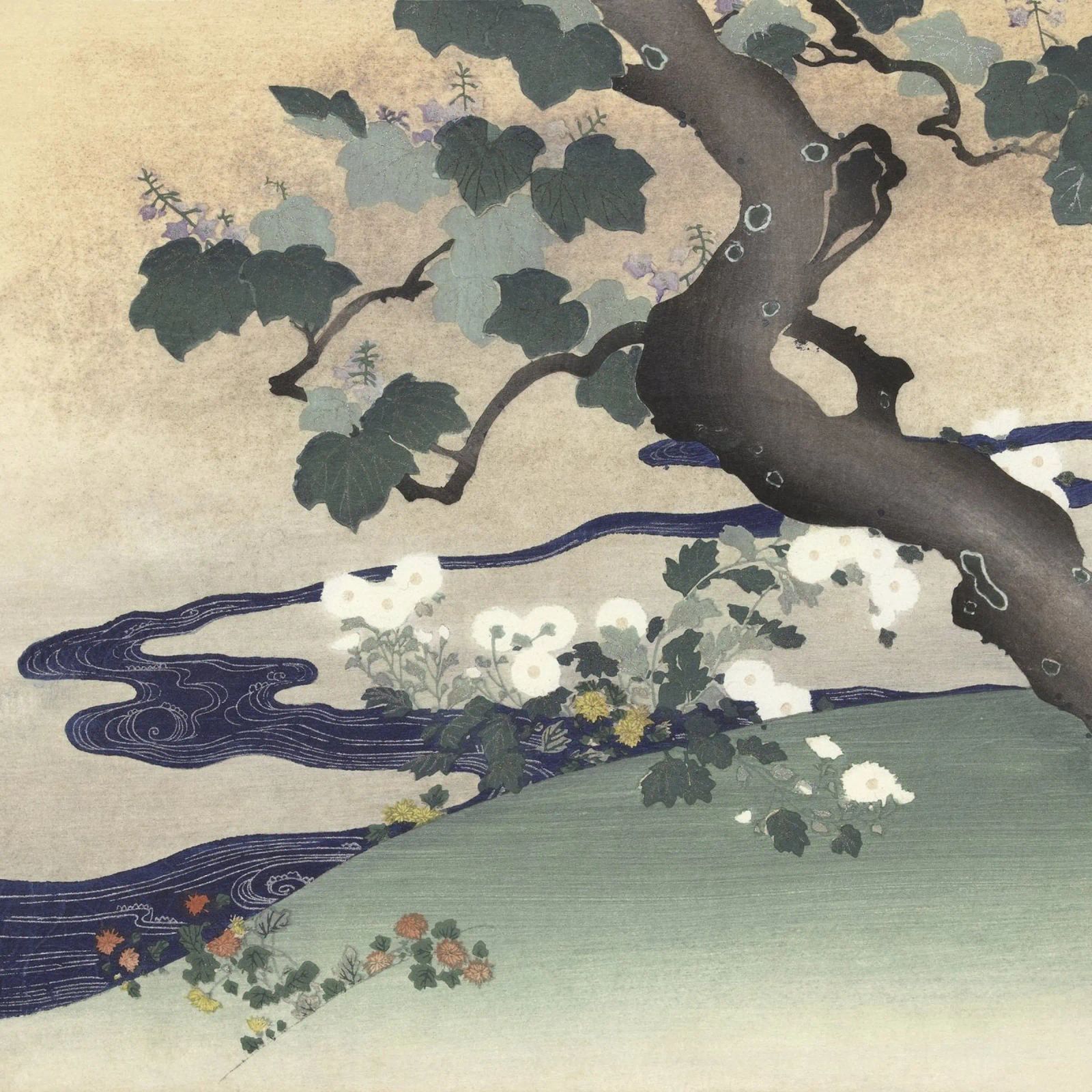 Kogyo Tsukioka - Sérénité de l'art japonais de la nature - Tren poster de NorwesClub