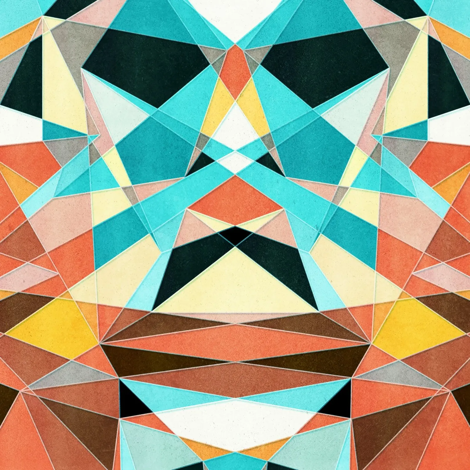 Abstract Geometric Pattern canvas by lovely lines