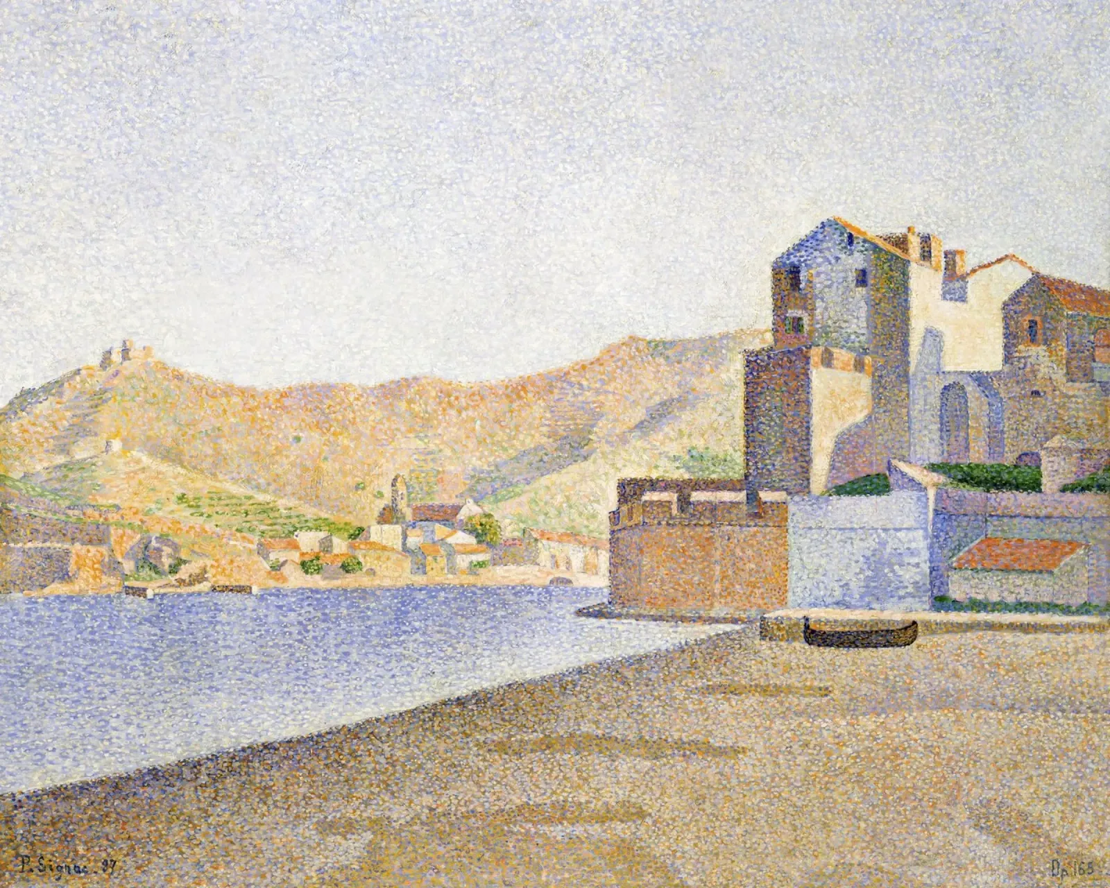 Paul Signac: Pointillistische Seelandschaft von Collioure, Charme der Küste Leinwand von NorwesClub