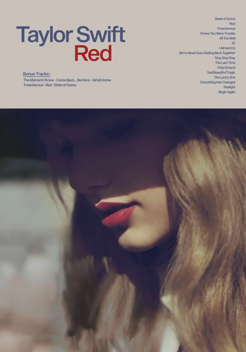 Taylor Swift Red plexiglass da Attaboy Dsgn
