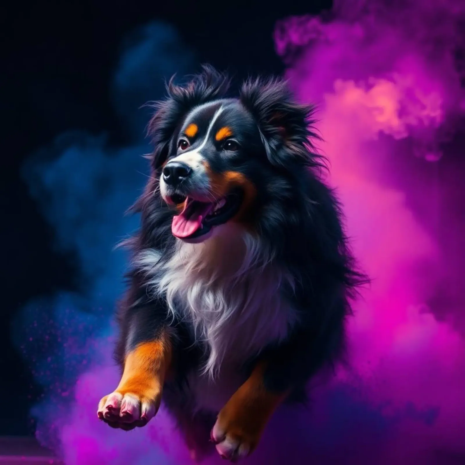 The colorful Bernese Mountain Dog #25 poster by Yumis.Beargang.and.Me
