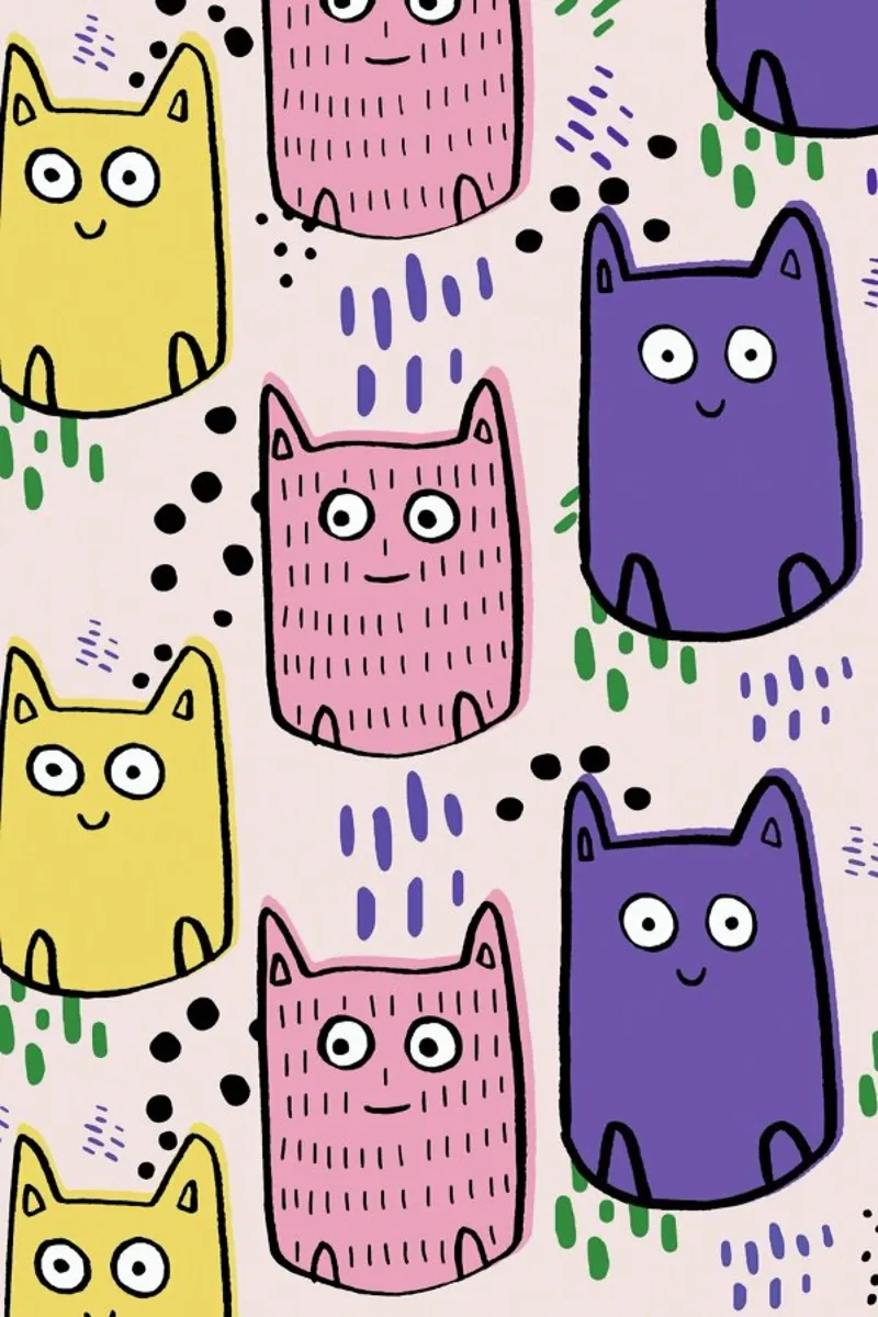 Colourful Cats hahnemühle by Lora O'Callaghan