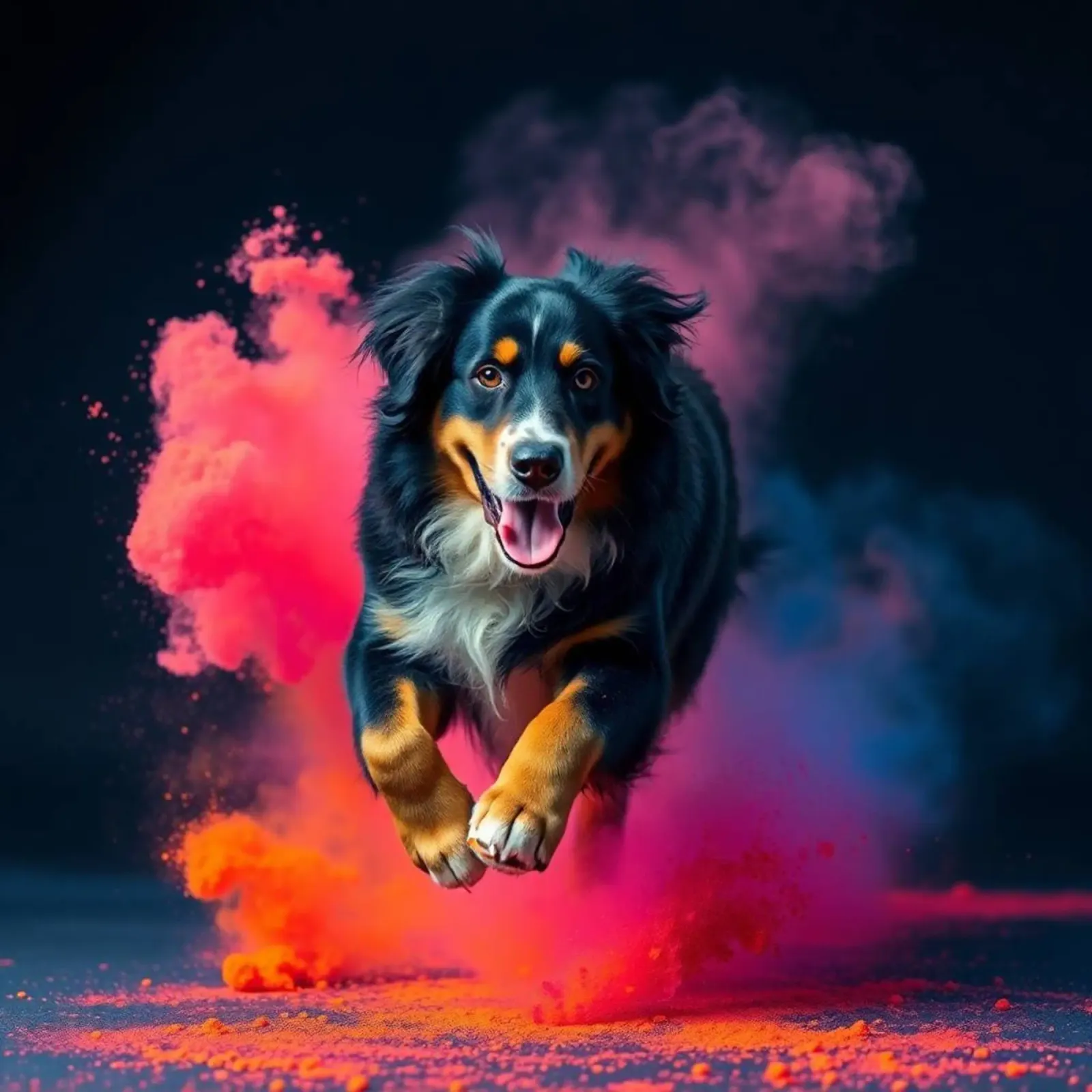 The colorful Bernese Mountain Dog #38 hahnemühle by Yumis.Beargang.and.Me