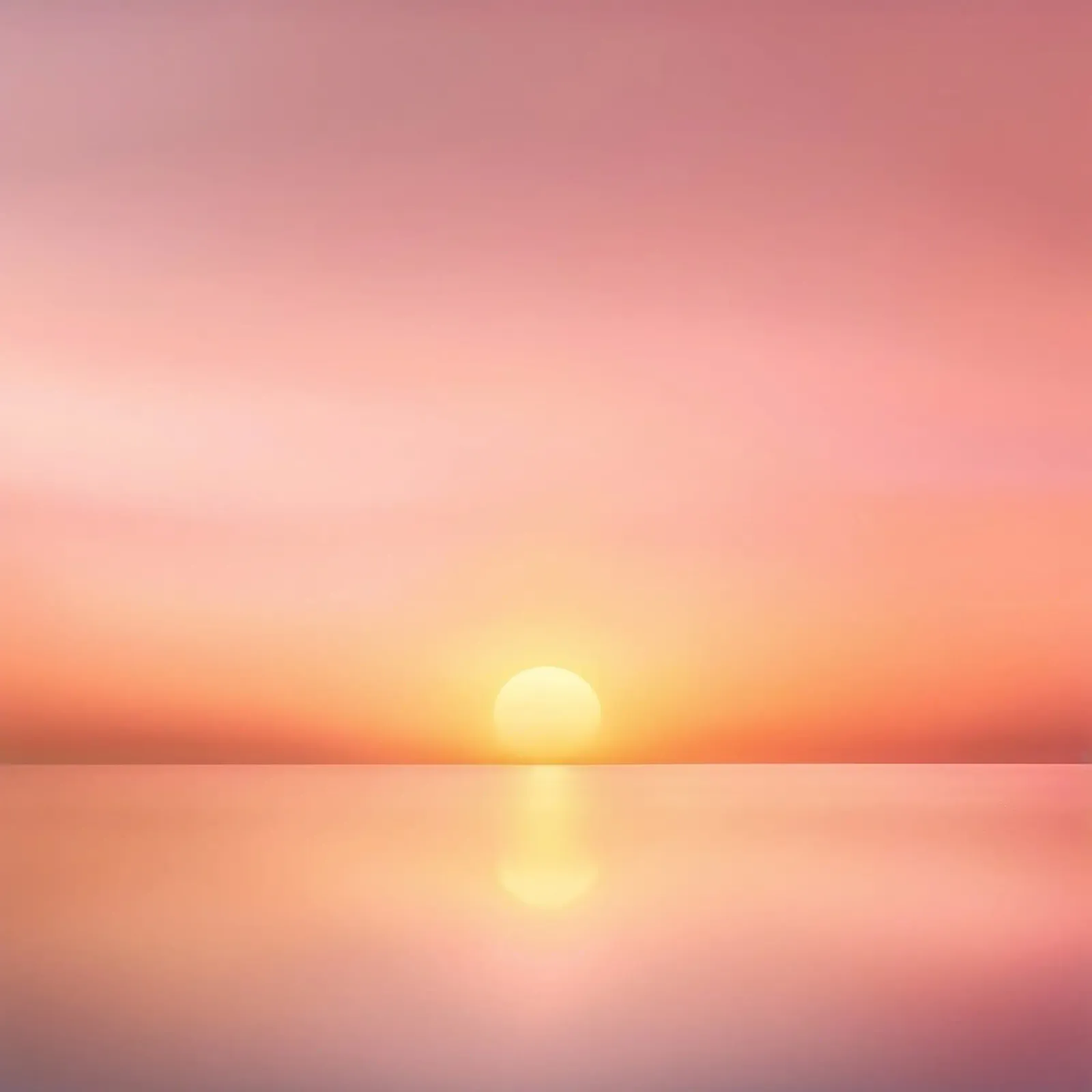 Tramonto minimalista su un mare di specchi pellicola backlit da PhotoVibe Decor