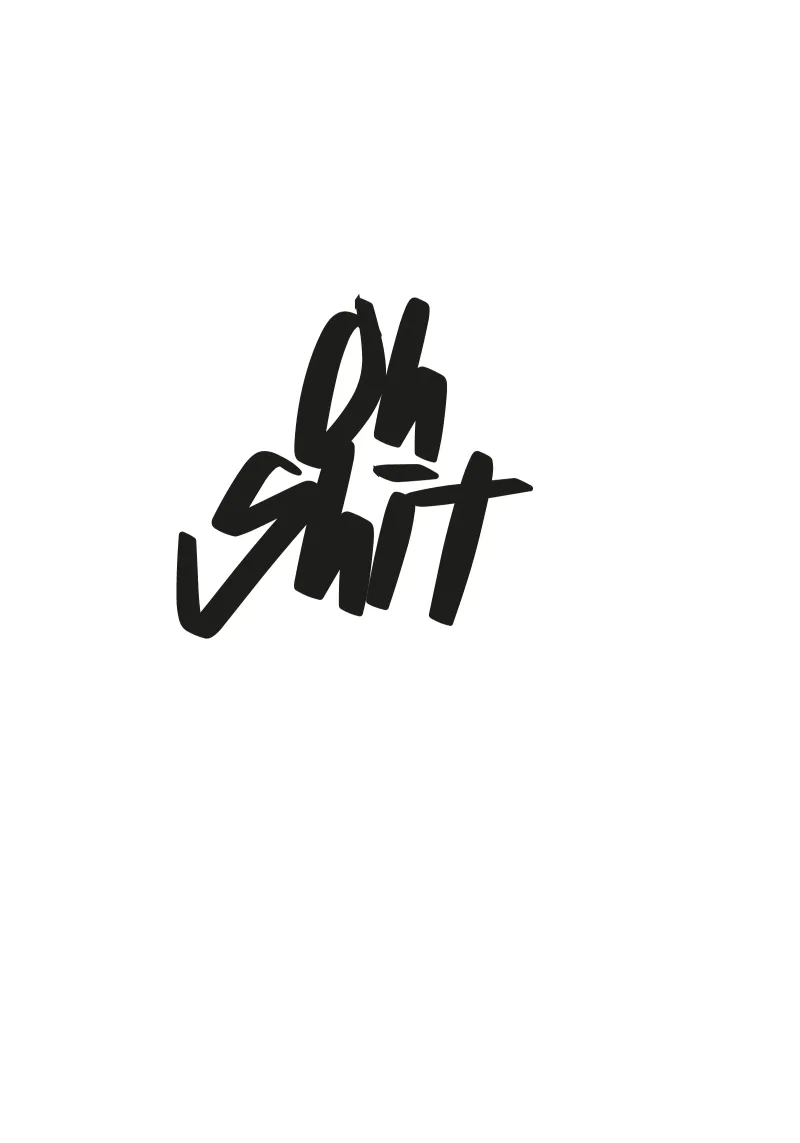 OH SHIT carta hahnemühle da Flo Klein
