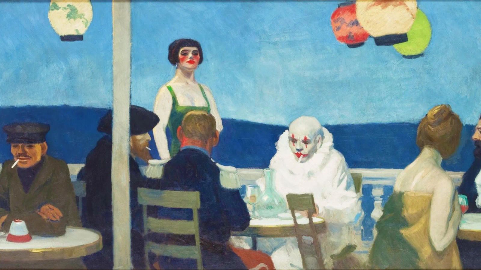 Soir Bleu di Edward Hopper (1914) pellicola backlit da Classic Art Prints