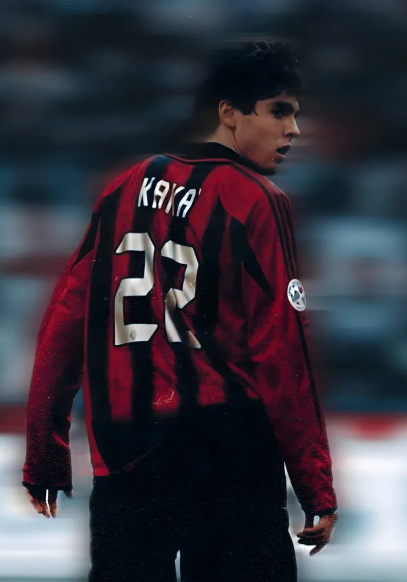 Kaká tela con Cornice a cassetta da Low poly art