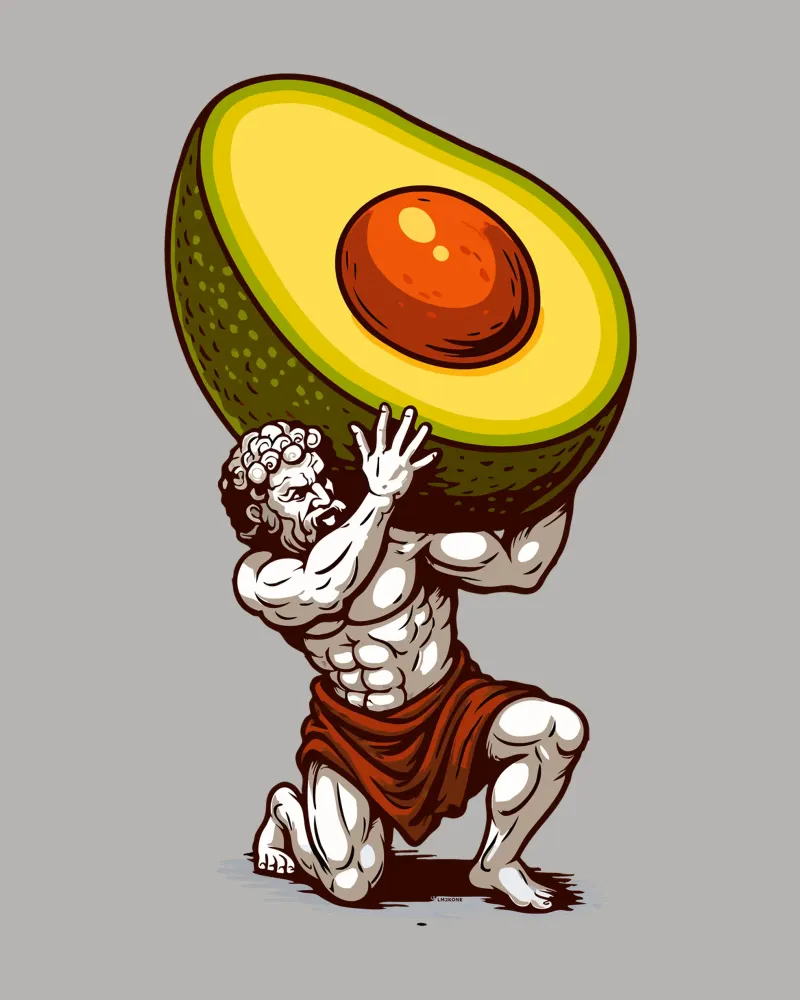 Avocado-Atlas Poster von LM2KONE