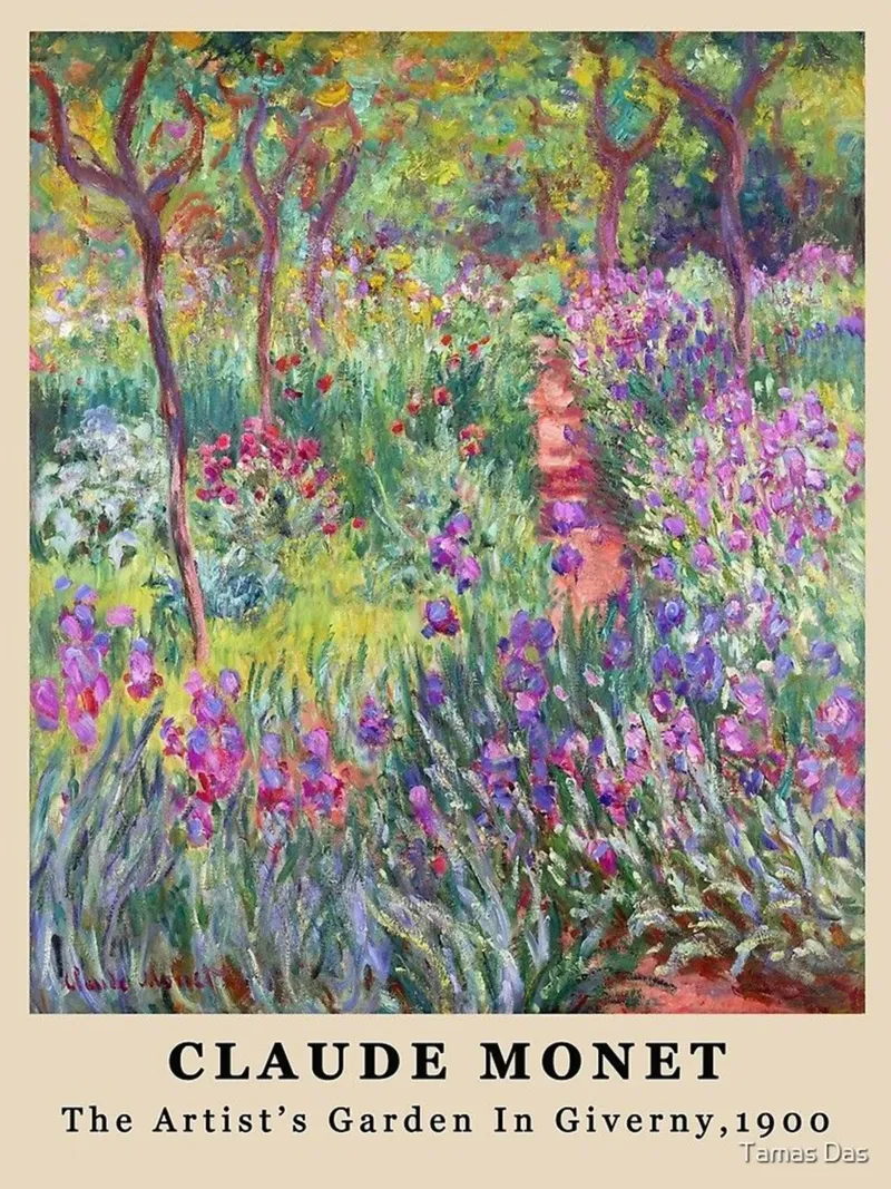claude monet bosco di primavera pellicola backlit da belong shop