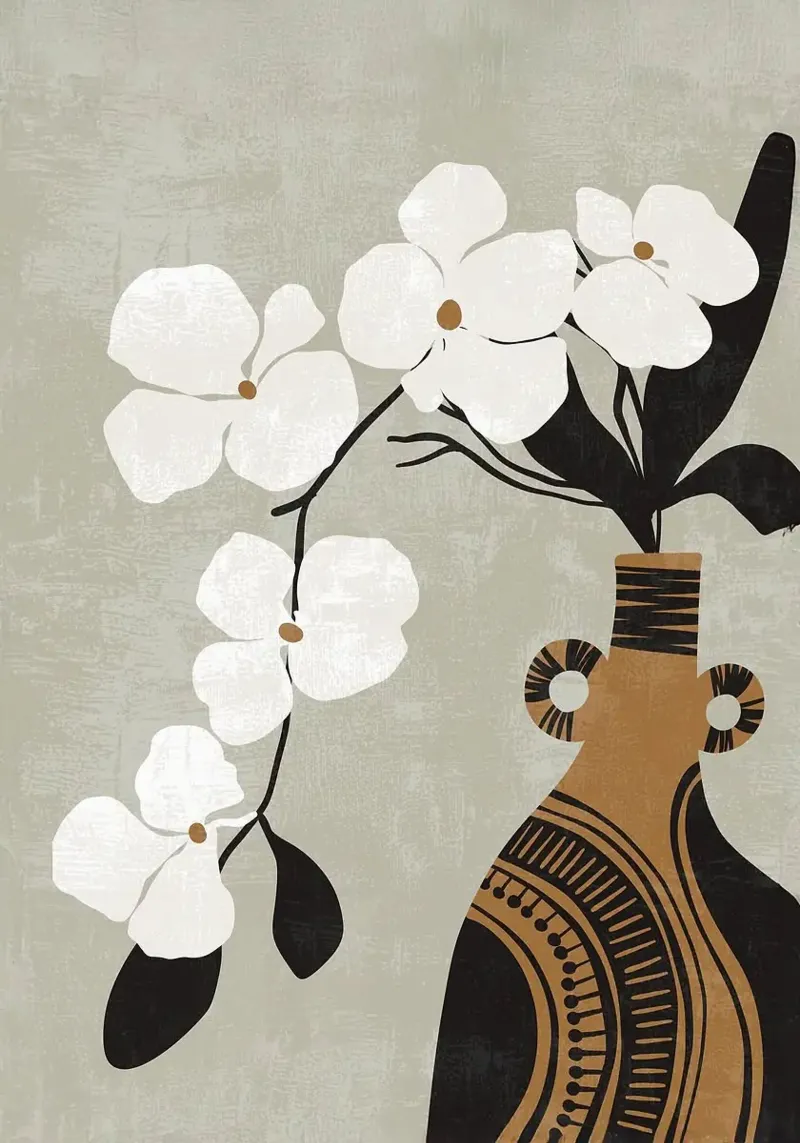 boho you pellicola backlit da Abstract Botanical Art