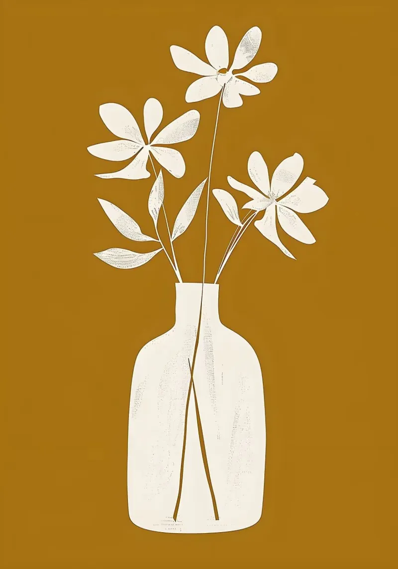 vaso pellicola backlit da Abstract Botanical Art