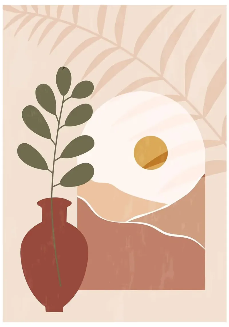vaso pellicola backlit da Abstract Botanical Art
