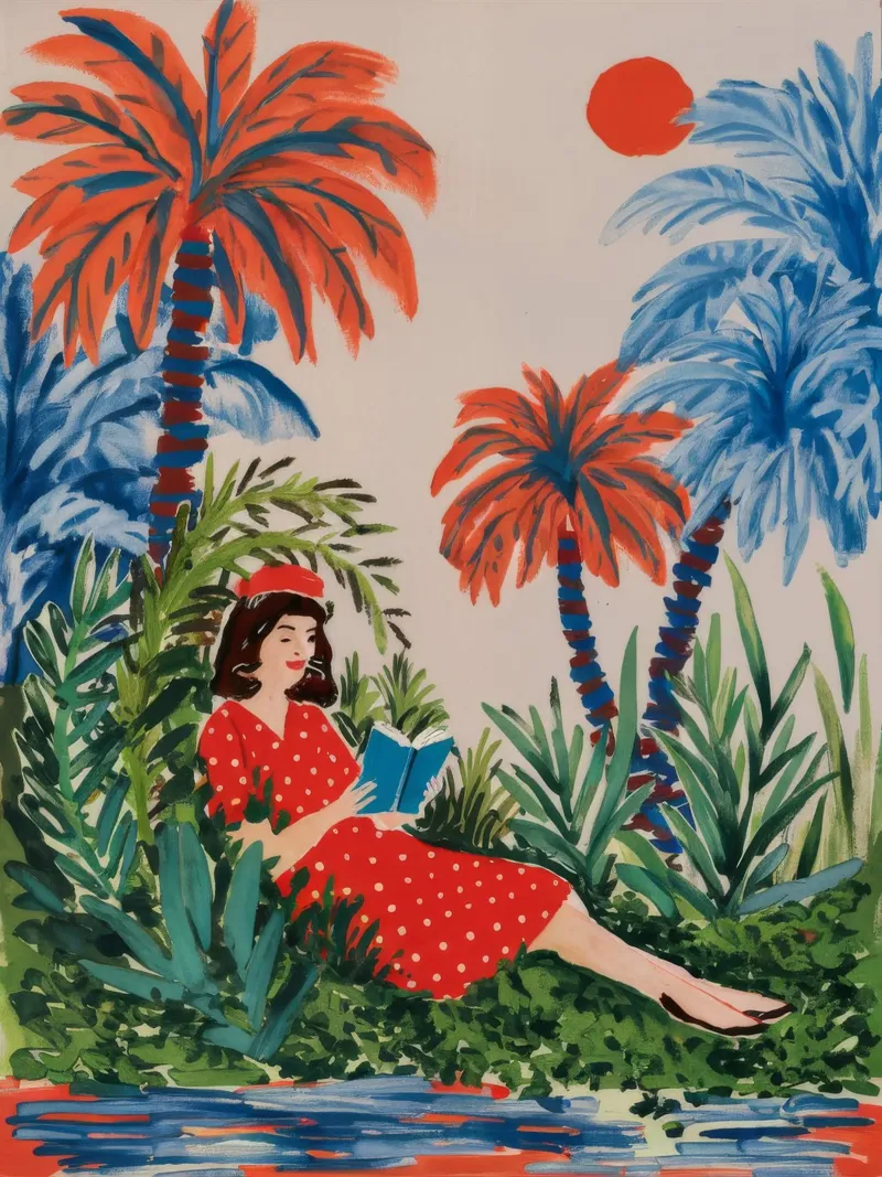 Fuga tropicale ad occhi aperti pellicola backlit da Verve Pigments