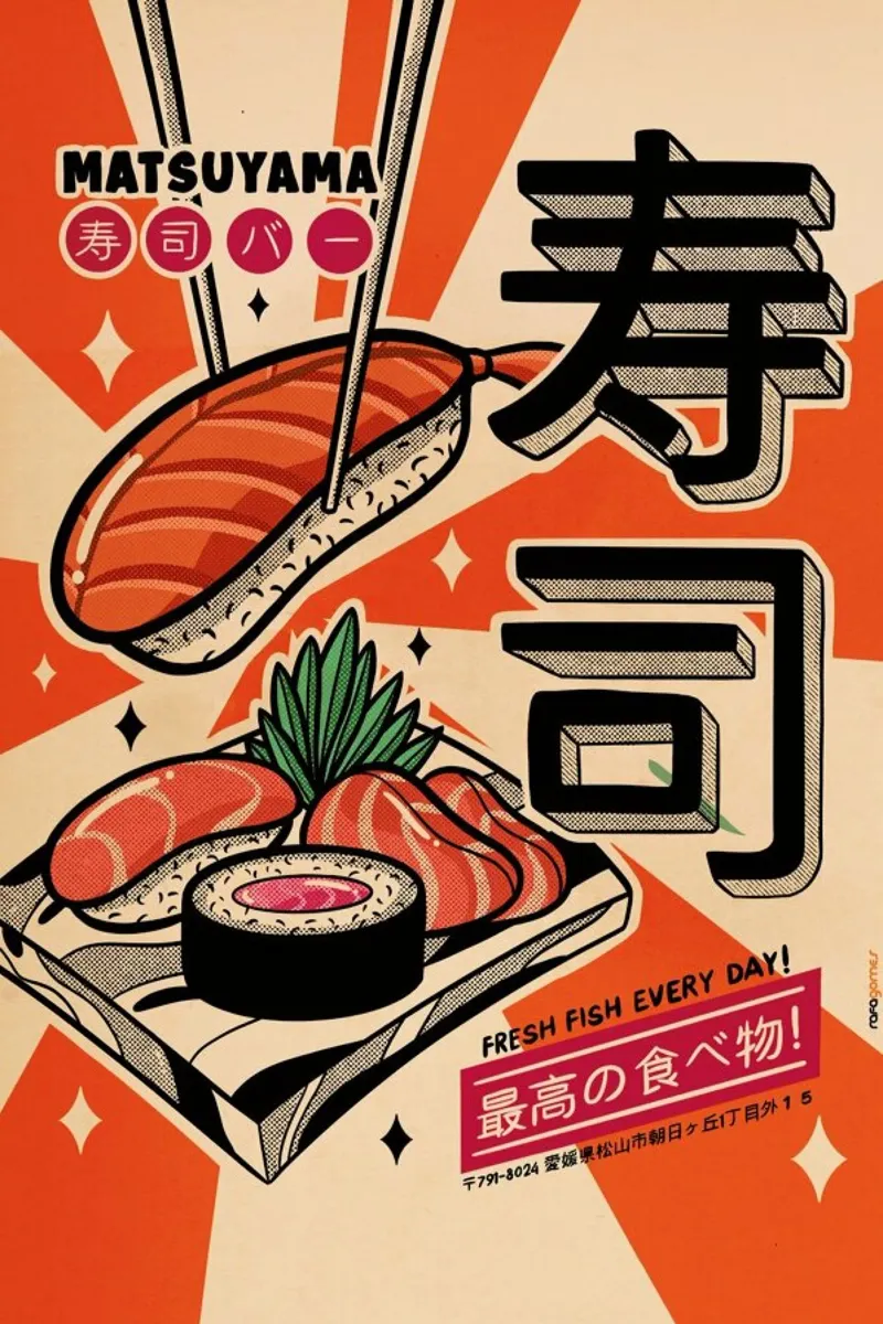 Sushi Every Day pellicola backlit da Rafa Gomes