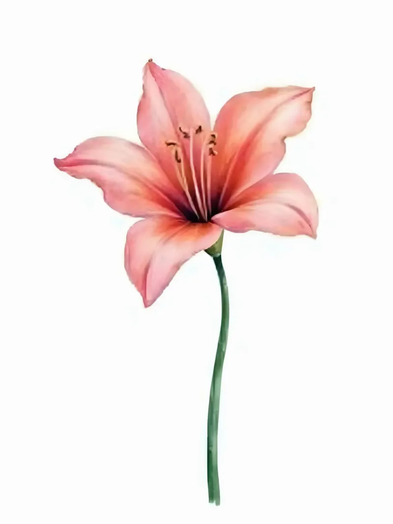 Colored pencil with watercolor floral poster con telaio in alluminio da heaventrain