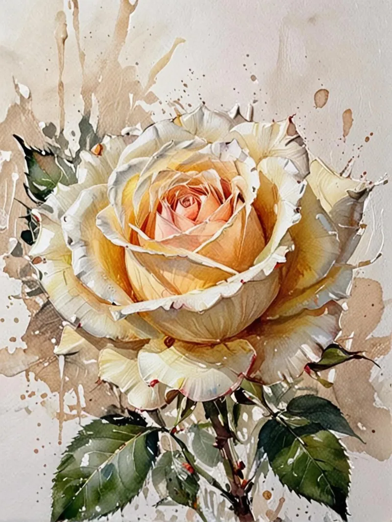 Rose impasto style pellicola backlit da heaventrain