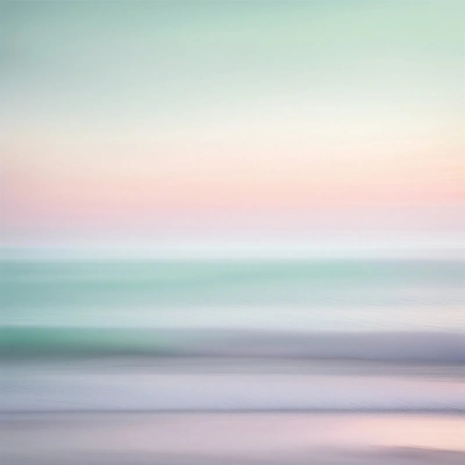 Pastelzee in zachte bewegingsonscherpte canvas van PhotoVibe Decor