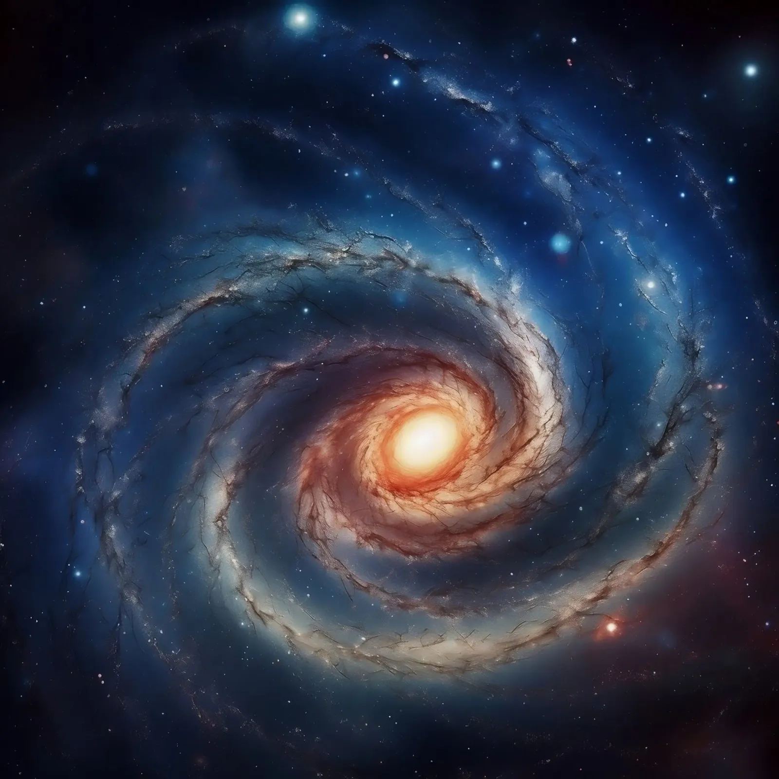 Spiral Galaxy in Deep Space canvas by PhotoVibe Decor