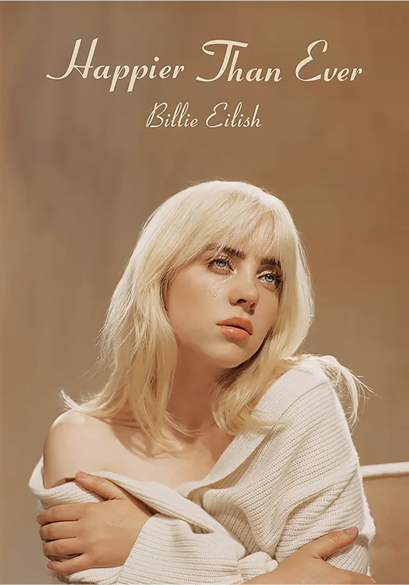 Happier Than Ever – Billie Eilish pellicola backlit da Attaboy Dsgn
