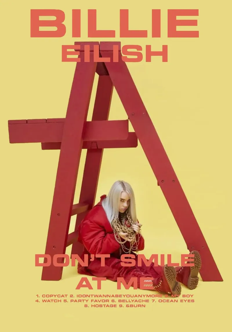 Don't Smile at Me – Billie Eilish alluminio dibond da Attaboy Dsgn
