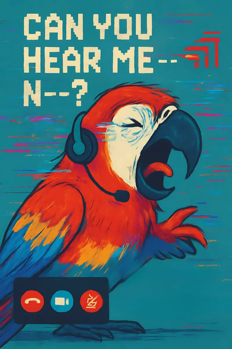 Meme divertente sul pappagallo poster con telaio in plastica da Funny Humor Art