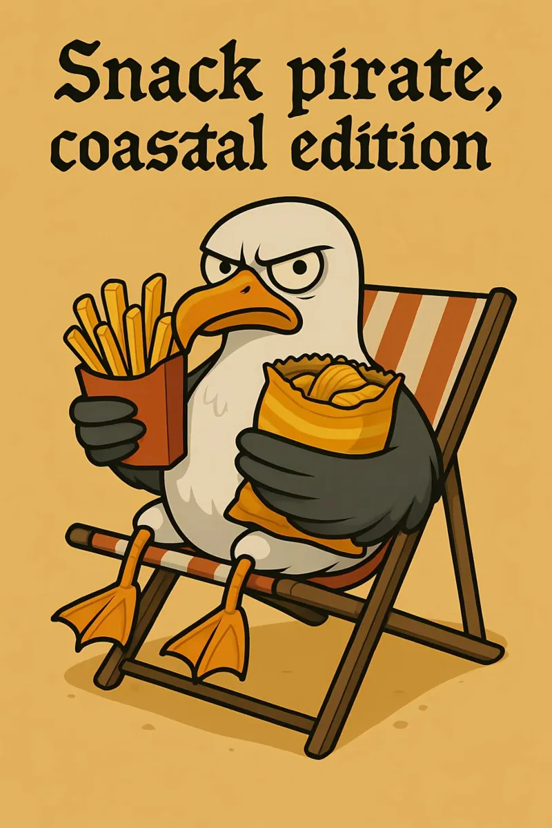 Funny Seagull Meme poster by Funny Humor Art