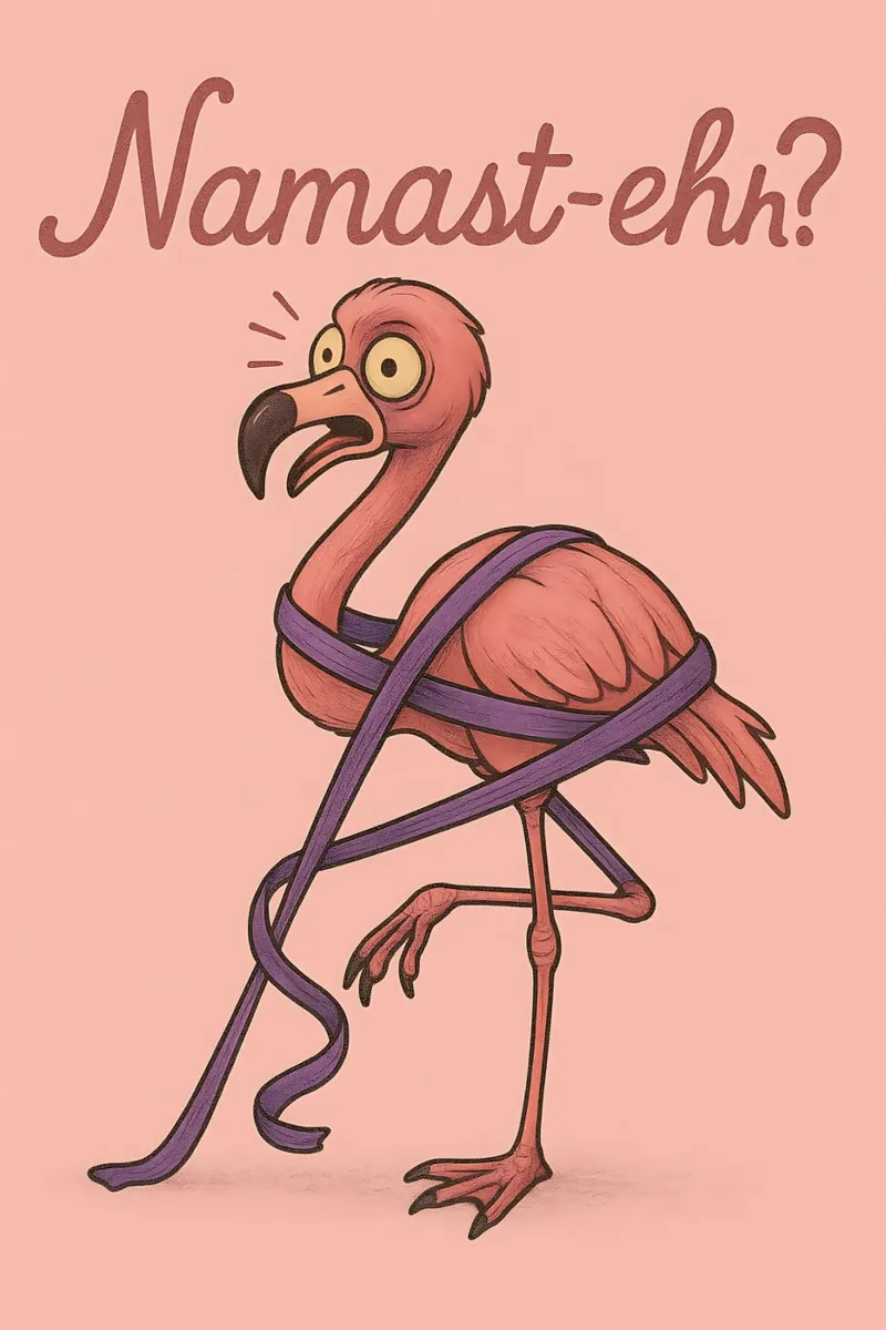 Funny Flamingo Meme pellicola backlit da Funny Humor Art