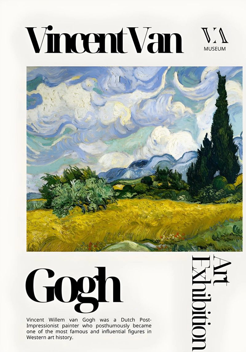 Van Gogh Kunstausstellung Poster von Marsha