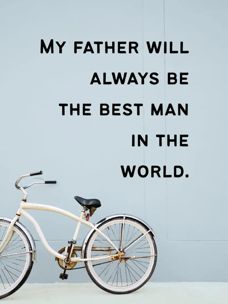 VATER POSTER – “My father will always be...“ poster con telaio in plastica da Einfach Uebel