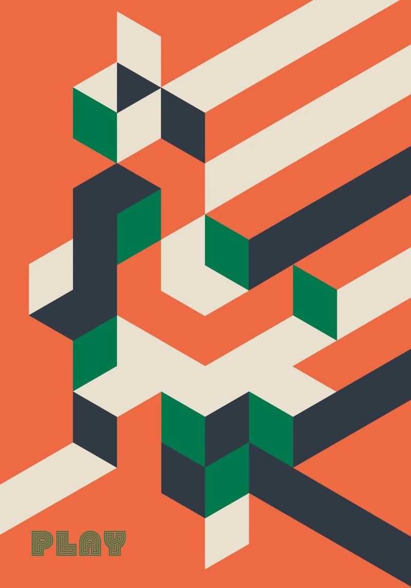 play. Poster von FRICKE DESIGN