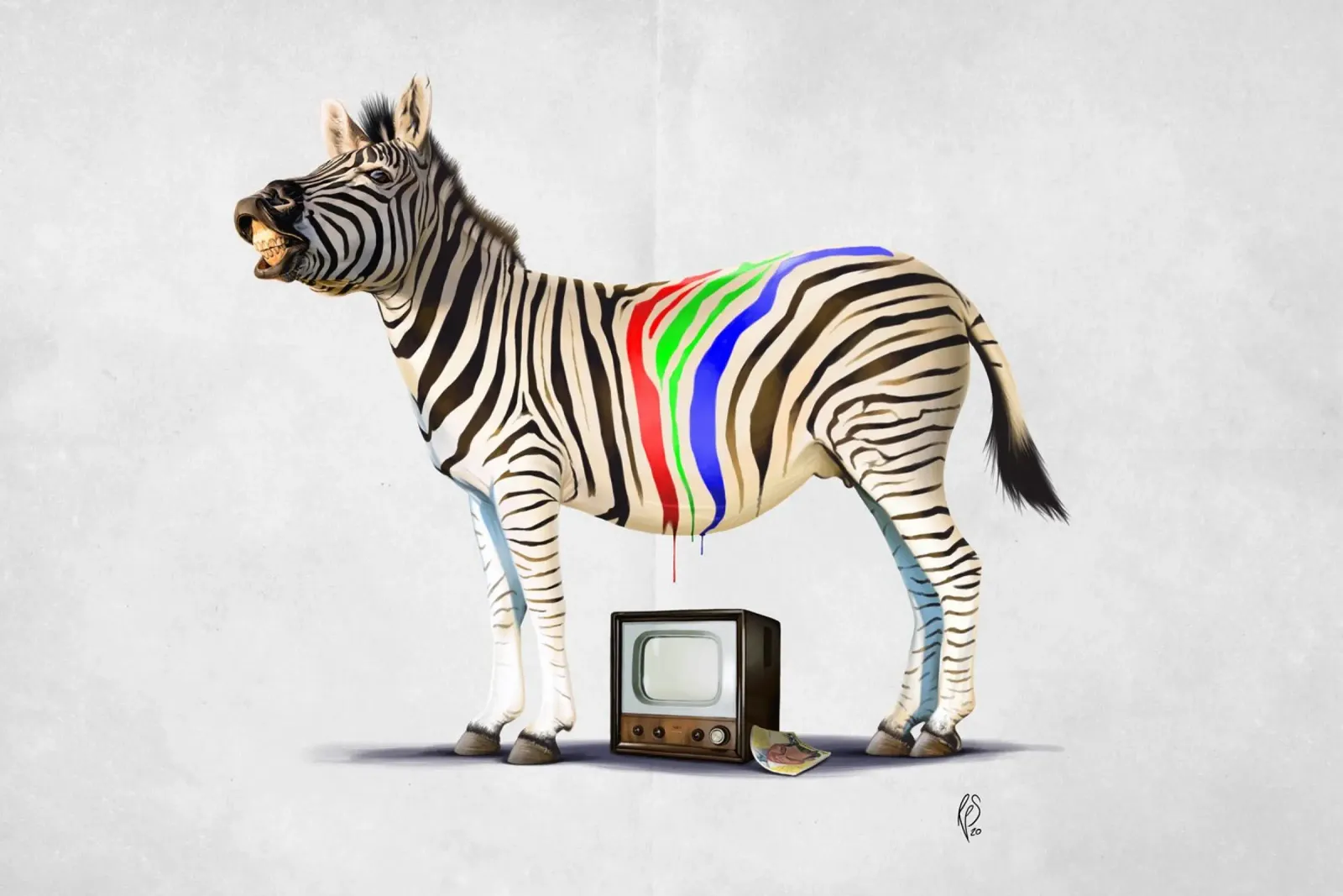 Fifty Three (Wordless) pellicola backlit da Rob Art | Illustration